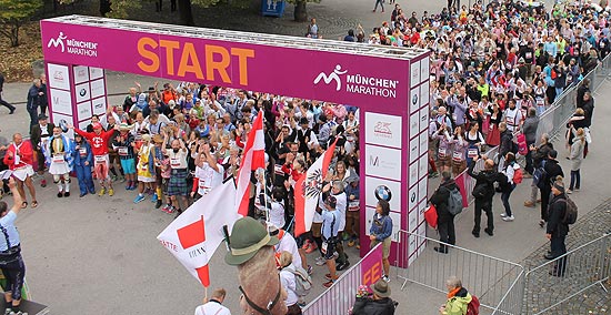 7. Münchner Trachtenlauf am 08.10.2016 im Rahmenprogramm des 31. München Marathons (©Foto: Veranstalter)